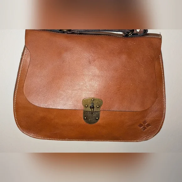 Patricia Nash Heritage Cadiz Leather Satchel Crossbody Bag VGUC Brown - Picture 2 of 14